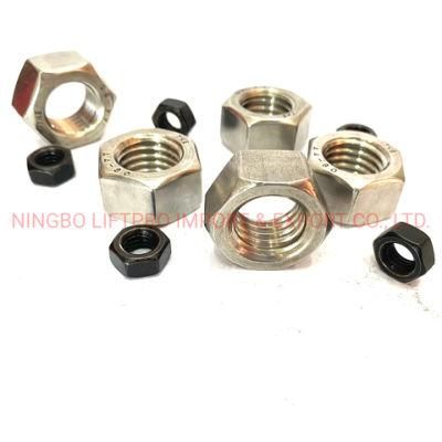 Water Treatment Heavy Industry Mining Stainless Steel Brass Nylon Zinc Plated Passivated Plain Black Hex Nuts