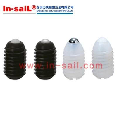 Plastic Body Series Ball Plunger- Straight Slot for Tightening Type-Bsmn