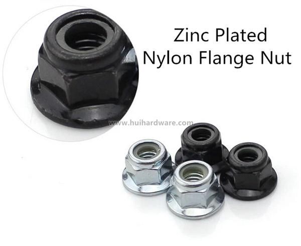 Carbon Steel Nylon Insert Hex Flange Lock Nuts