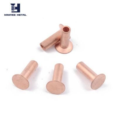 12mm Head 6mm Shank Diameter Copper Customized Rivet