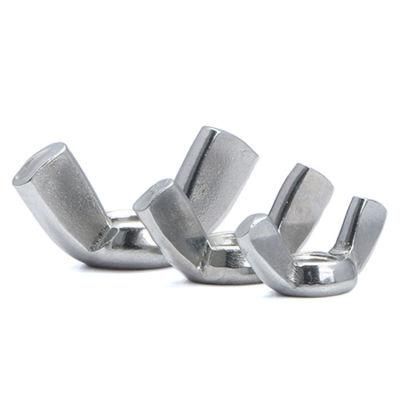 China Manufacturer M8 M10 Ss-304 Butterfly Nuts Precision Casting DIN 314 315 Stainless Steel Wing Nut