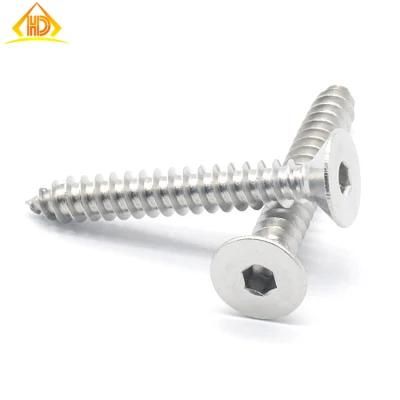 Hand Industrial Stainless Steel 304 316 M6 M8 M10 Hex Socket Flat Headed Screw