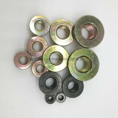 Zinc Yellow/Black Carbon Steel Hex Nut