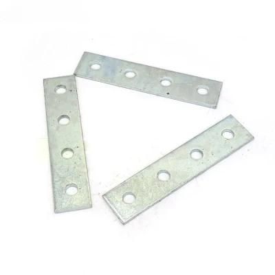 Seismic Fasteners Curtain Wall Accessories 4 Holes Flat Plate 4 Holes Flat Joint C Section Steel Joint Piece 4 Holes Straight Plate Fasteners