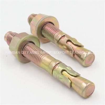 Yellow Zinc Plating Wedge Anchor 1/4 3/8 Good Quality