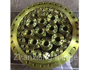 Yellow Paint Forged or Cast Class 150 Threaded Flange Dn15-Dn200 A105, CS