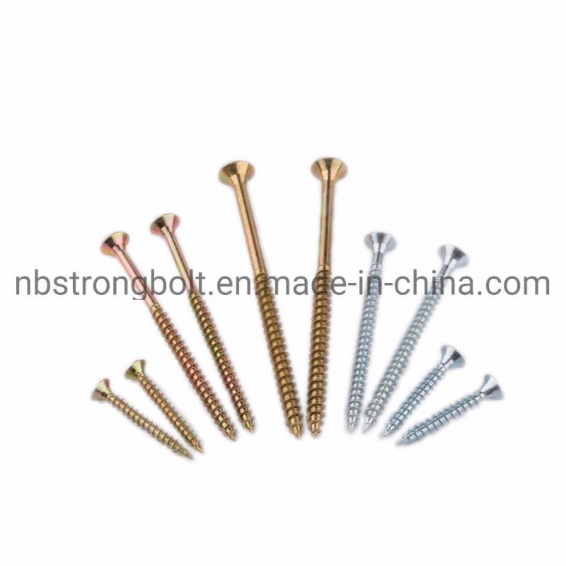 10b21 Tx Wafer Head Chipboard Screw with T17 Cut Point Yzp Wax