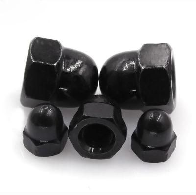 Black Zinc Plated Hex Acorn Dome Nut Carbon Steel Hexagon Nut