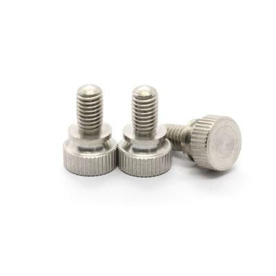 Precision Straight Slotted Knurled Head Thumb Electrical Screw