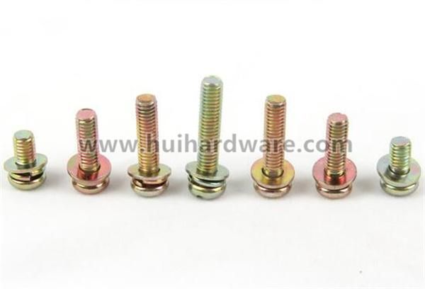 Galvanized Cross Recessed Pan Head Machine Sems Screws