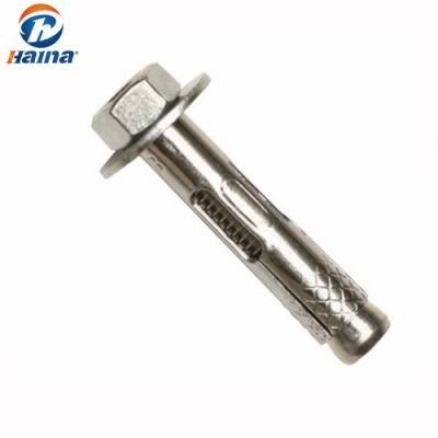 Good Quality Stainless Steel 304 Hex Head Bolt Sleeve Bolt with Washer