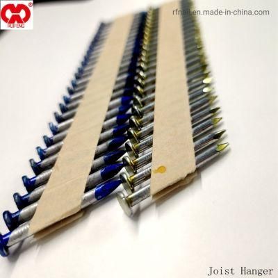 Wholesale Supplier Stock Lot Nail and Staple Products Direct Manufacturer in Anhui Galvanized 34D Joist Hanger Collated Nails.