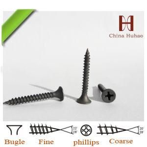 Screw/Gypsum Board Screw, Black/Grey Phosphated