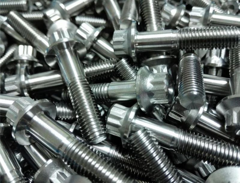 Custom CNC Machining Parts Titanium Wheel Bolts
