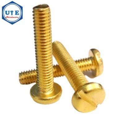 Brass Slotted Cheese Head Machine Screw DIN84 Brass Screw