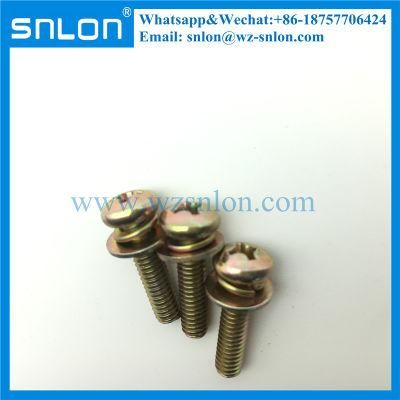 Round Head Screw with Washer Cross Recess Phillip