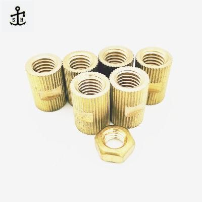 Custom Brass Nut Knurled Insert Nut Threaded Molding Insert Nut for Plastics Made in China