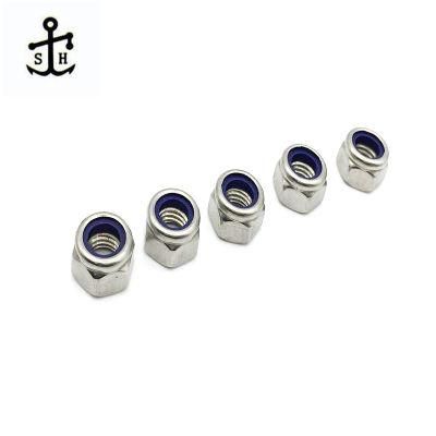 304 Stainless Steel DIN985 Hexagonal Nylon Self-Locking Nut Combination Set