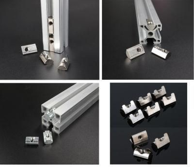 T Slot Nut with Spring Leaf for Aluminium Profile Leaf Spring Nut Spring Nut