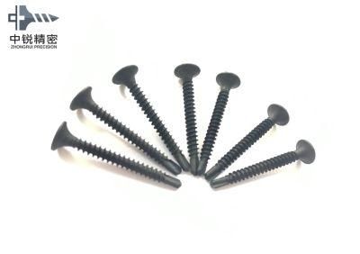 3.5X41mm Self Drilling Drywall Screws Philips Bugle Head with Cross Recess Steel C1022 Black Phosphated Coating Single Head Drywall Screws