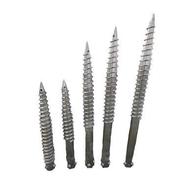 76*1600/2000/2500 Screw Piles for Ground Solar Panel Mounting System on Sale
