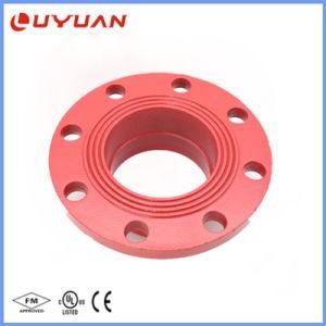 Ductile Iron Grooved Pipe Fittings 5&prime;&prime; Grooved Flange Adaptor Pn 16 with FM/UL Approval