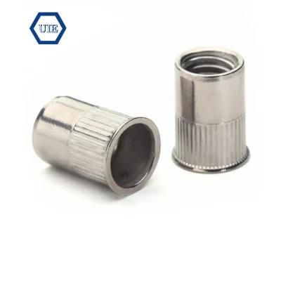 Stainless Steel/Carbon Steel Rivet Nut with Reduce/Thin/Small Csk Head Blind Rivet Nuts with Half Knurled Round /Hex Body