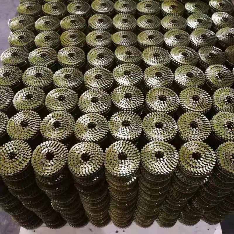Spiral Galvanized Fluted Nail Coil Steel Coil Roofing Nails 100 - 99999 Pieces
