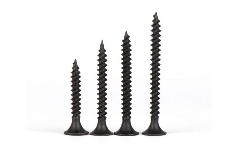 #6 Phillips Drive pH Recess Horn Bugle Head Black Phosphate General Purpose Light Steel Drywall Screws with Fine Thread