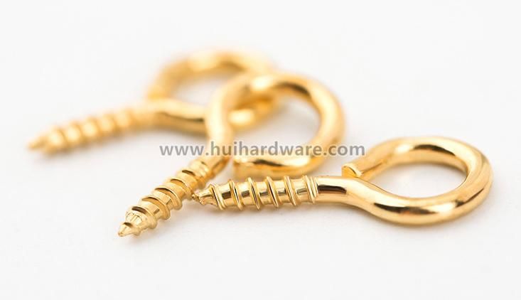Blue Zinc Plating Hook Eye Bolt Wood Screw