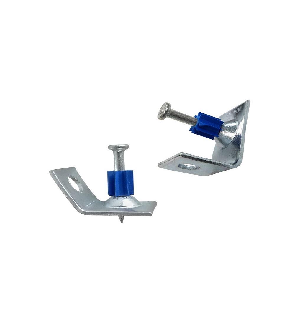 Shooting Nail, Head Drive Pin with Metal Right Angle Ceiling Clip