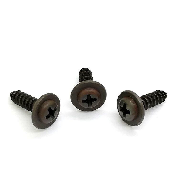 Black Cross Recessed Pan Head Tapping Screws