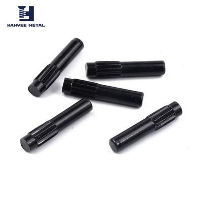 Factory Making Black Plating Knurling Solid Dowel Pin