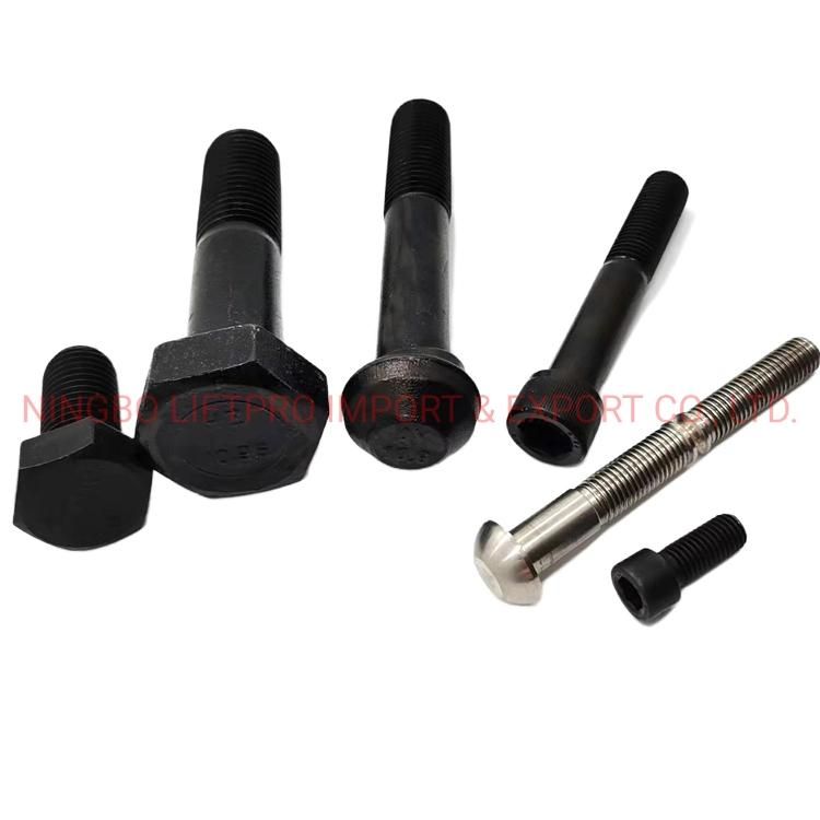 High Strength Hex Bolt ASTM A325 Hex Bolt with Nut Washer with Black Finish