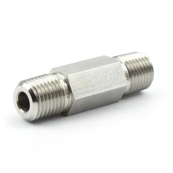 Stainless Steel Pipe Fittings NPT Bsp Thread Hex Nipple