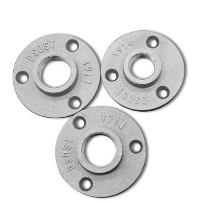 Wardrobe Rail Pipe Fittings Aluminum 3 Holes Floor Flange Pipe Fittings