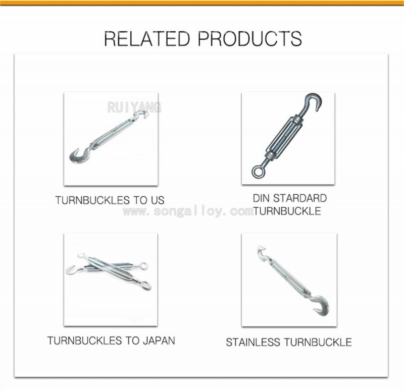 Stainless Steel Turnbuckle with Hook&Eye / Hook&Hook / Eye&Eye /Jaw&Jaw