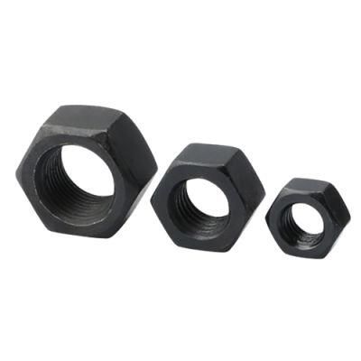 Hot Sale DIN934 M48 M52 M56 M64 Carbon Steel Black Zinc Plated Hex Nuts