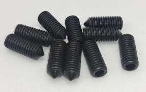 12.9 Grade Hexagon Socket Set Screws DIN913 with Falt Point Black