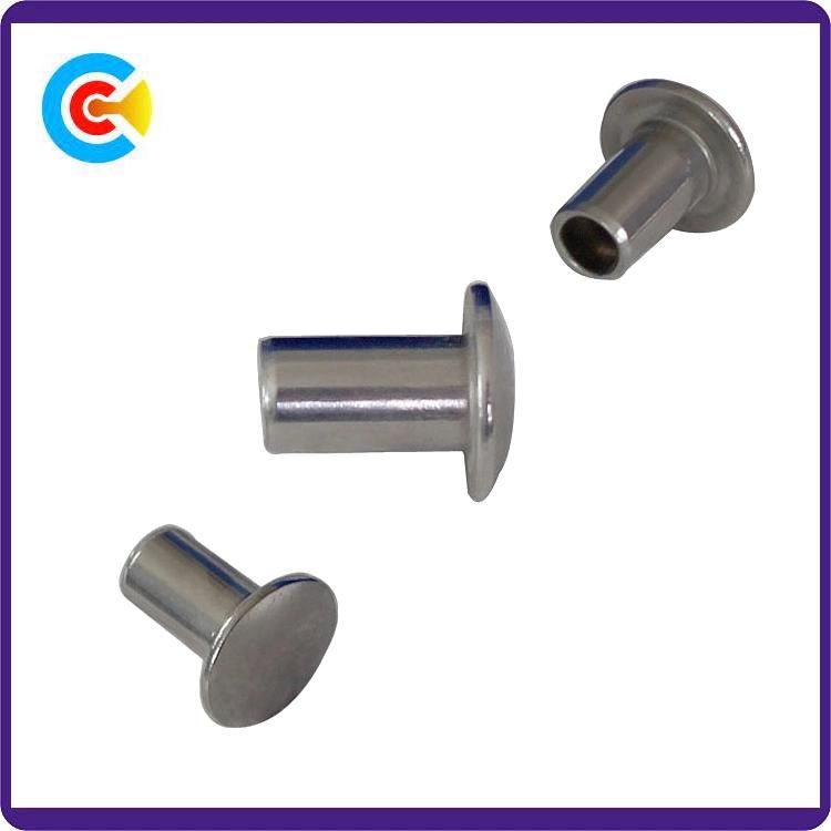 DIN/ANSI/BS/JIS Carbon-Steel/Stainless-Steel Semi-Round Head Rivets