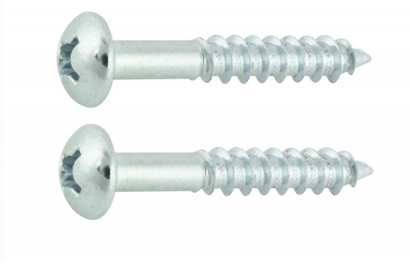 Phillips Round Head Zinc Plated Wood Screw