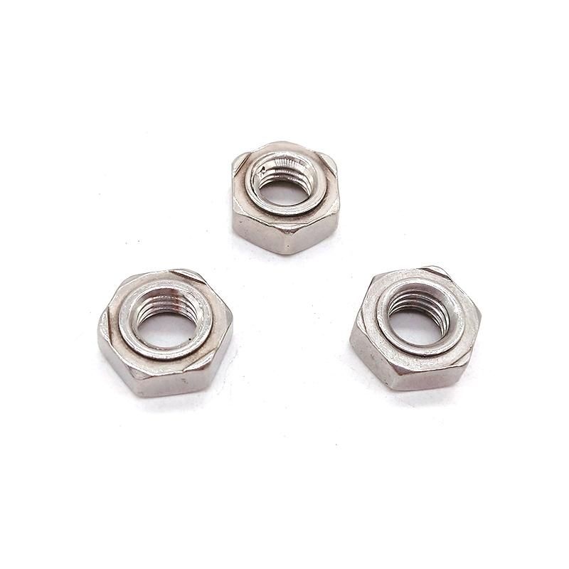 Customized Stainless Steel SS304 SS316 M18 M6 Standard DIN929 Hex Weld Nut