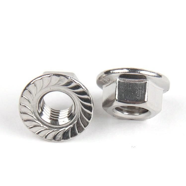 DIN6923 Stainless Steel High Quality Hexagon Head Nuts with Flange Nut