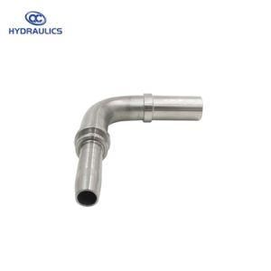 Hydraulic Hose Connectors Rubber Hose Two Piece Stainless Steel Hydraulic Fittings