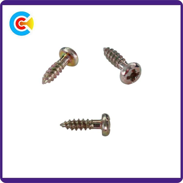 Stainless Steel/4.8/8.8/10.9 Galvanized Phillips Head Screws for Building Bridgerailway Machine