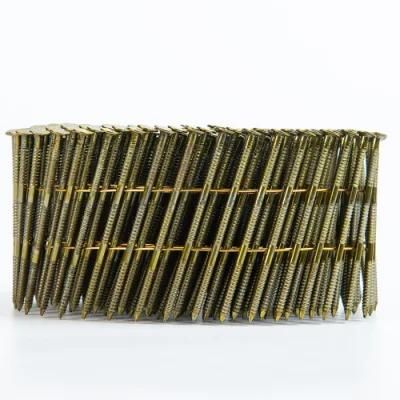 21*38 Screw Shank Coil Nails for Wooden Pallet and Furniture From China