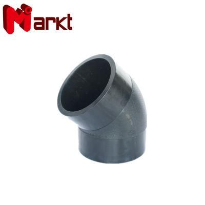 Butt Fusion SDR11 HDPE Pipe Fittings 45 Degree Elbow