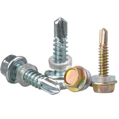 Hexagon Head Yellow Zinc Self-Drilling Screw