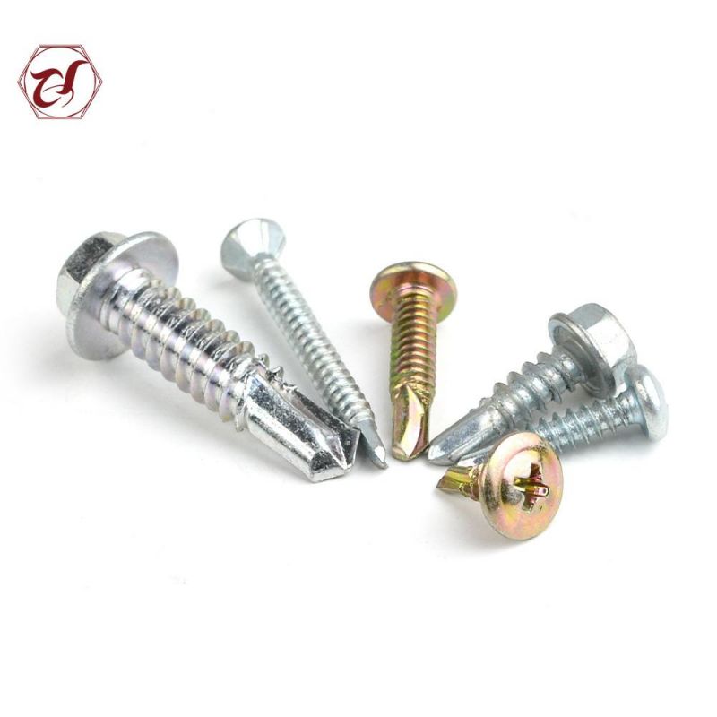 Galvanized EPDM with Hex Flange Head Self Drilling Screw