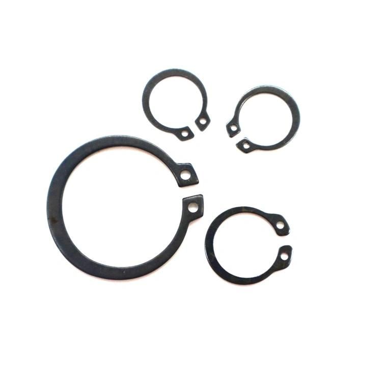 DIN471 Black Spring Steel Snap Rings Retaining Ring Circlips C Type Open End Lock Washer